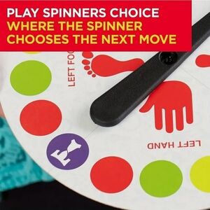 GAME SPINNER CHOICE tribute to TWISTER themed game